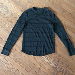 Urban Pipeline Green Shirt with Black Stripes
